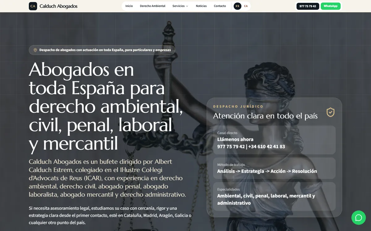 Web de Calduch Abogados